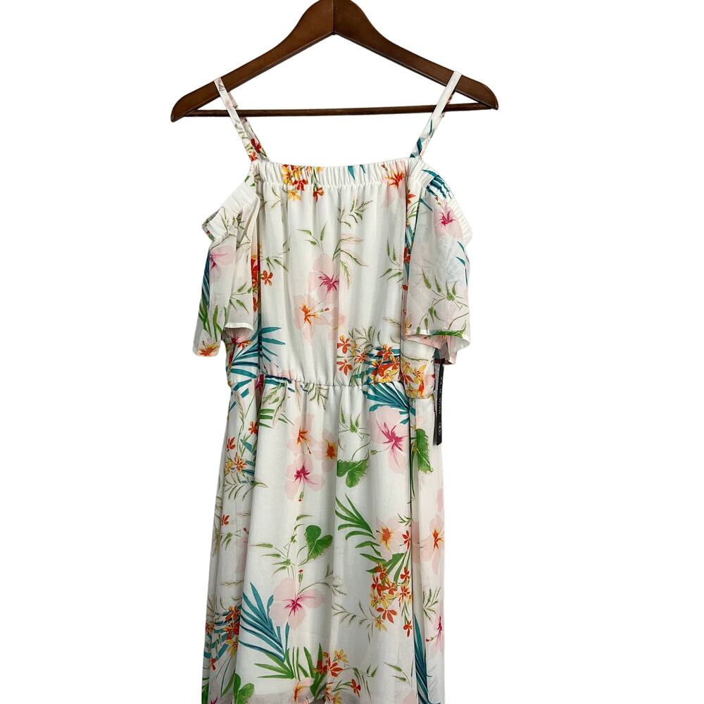 NEW! As U Wish Floral Elastic Waist Dress Off Shoulder - M